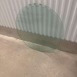 36” oval glass top … $60