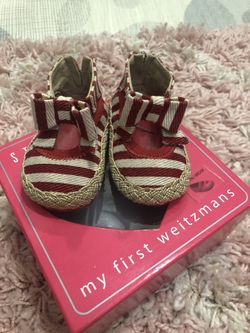  “My First Weitzman’s”  Baby Girl Espadrilles. Size 6-9 Months