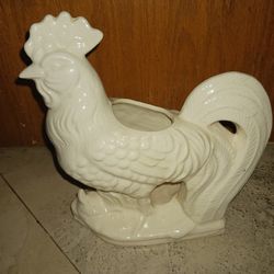 Ceramic Rooster House Plant Pot
