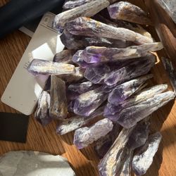 Dragon Tooth Amethyst Points