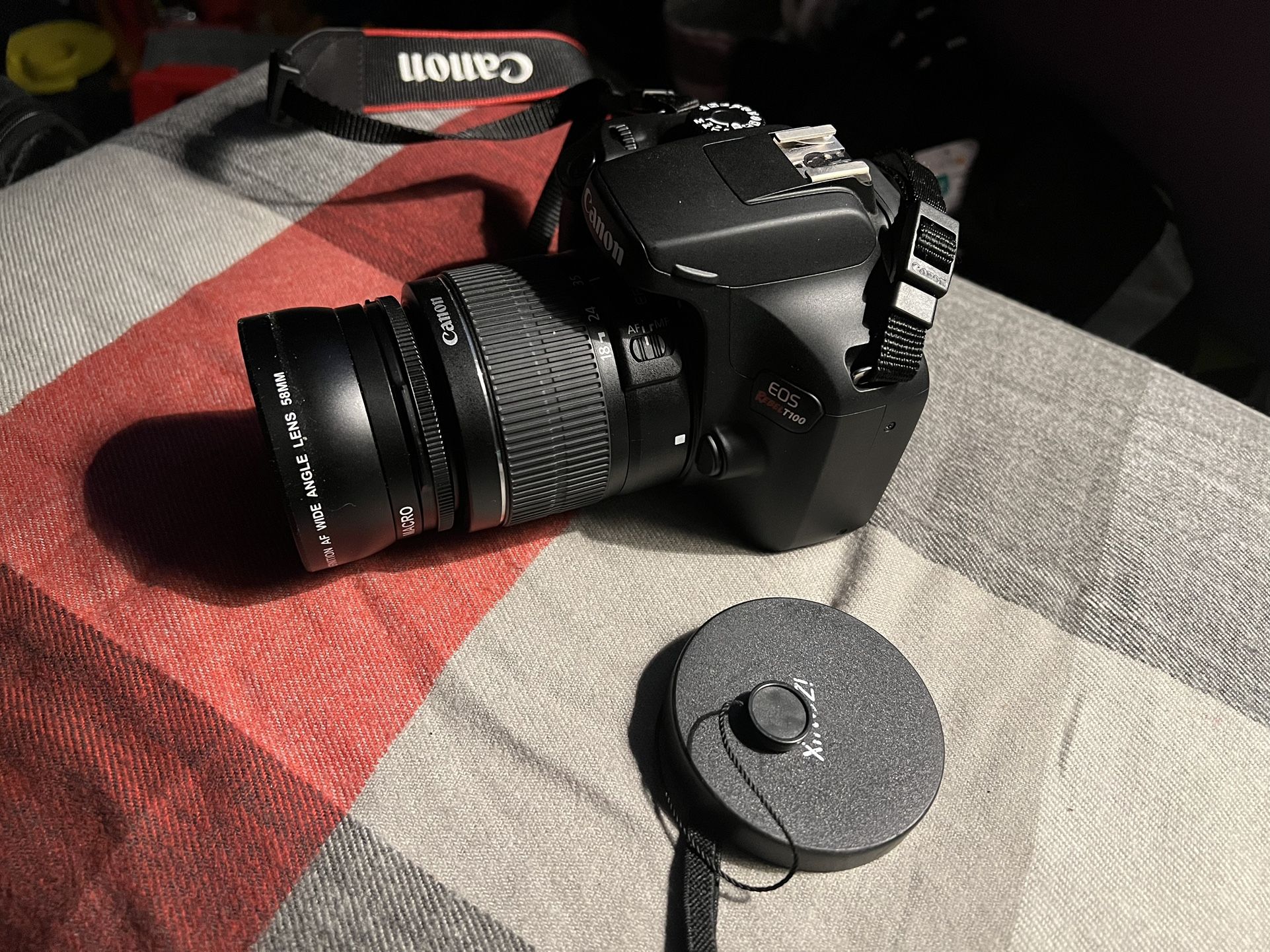 Canon EOS Rebel T100 Dslr Camera 18-55mm Lens