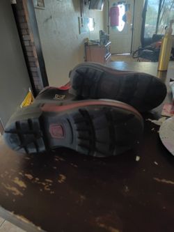 Black and Red Work Boots Noble outfitters