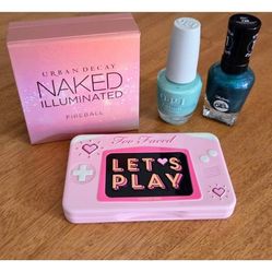 Urban Decay, Too Faced, Sally Hansen & OPI Makeup & Nail Polish - 4pc Set
