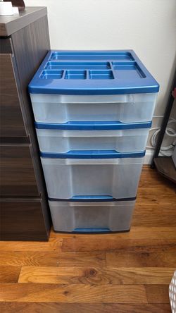 4-Drawer Plastic Storage Tower