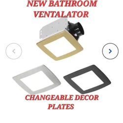 Utilitech 1.1-Sone 80-CFM Decorative Lighted Bathroom Ventilator Fan ENERGY STAR