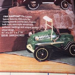 Diecast Metal Model Of Tin Lizzy From The Kiddie Classics Collection