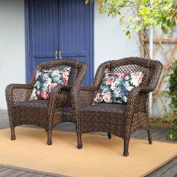 Brand New In The Box Two-piece Patio Chairs With Built-in Cushions High Quality Outdoor Chairs New