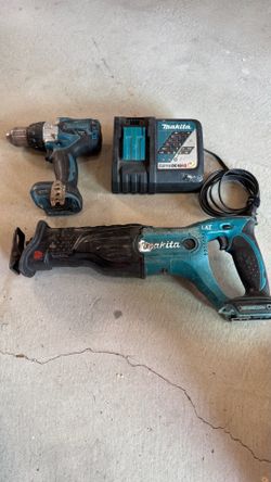 Makita 18V LXT Hammer Drill + Sawzall Combo w/ Rapid Charger and Bag
