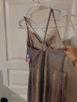 Rose gold glitter dress