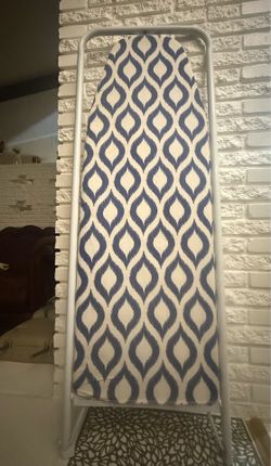 Mainstays Over The Door Ironing Board, Slim and Compact, Perfect for Small Spaces, Includes Padded Board Cover, White Metal Frame