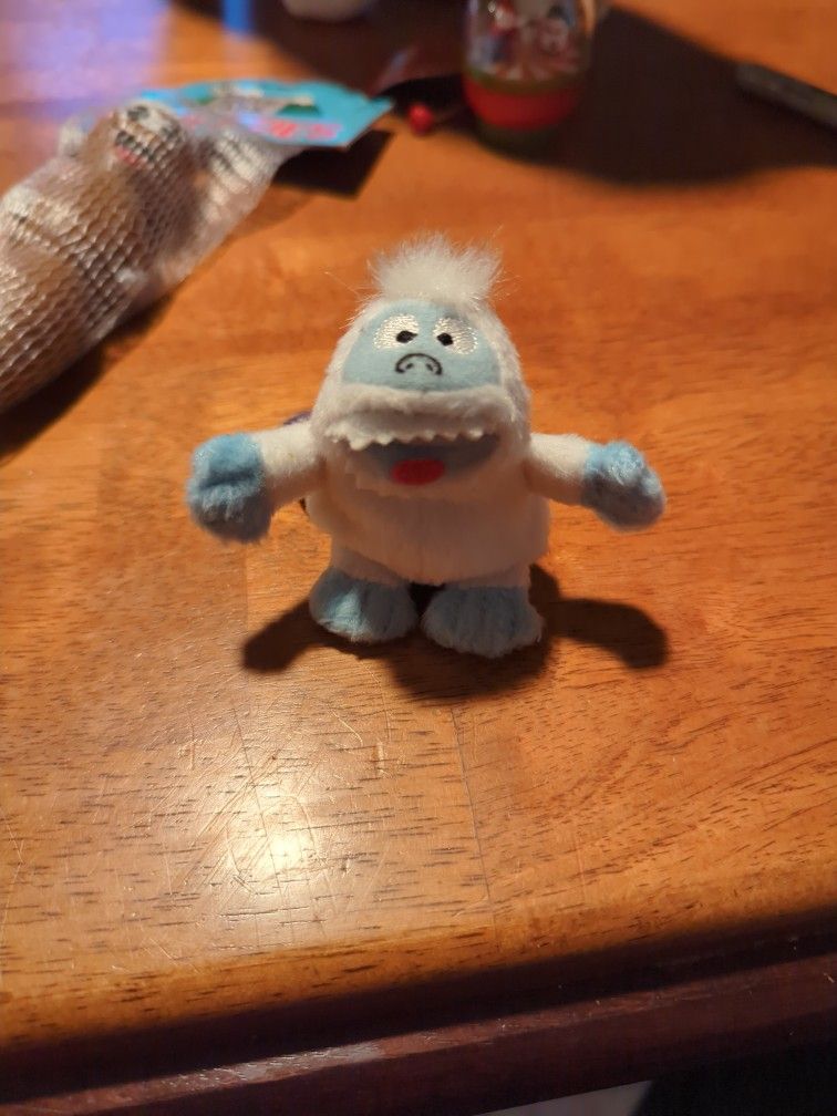 Christmas vintage 2003 Starbucks rare limited edition Yeti cloth fabric finger puppet of Frosty the Snowman