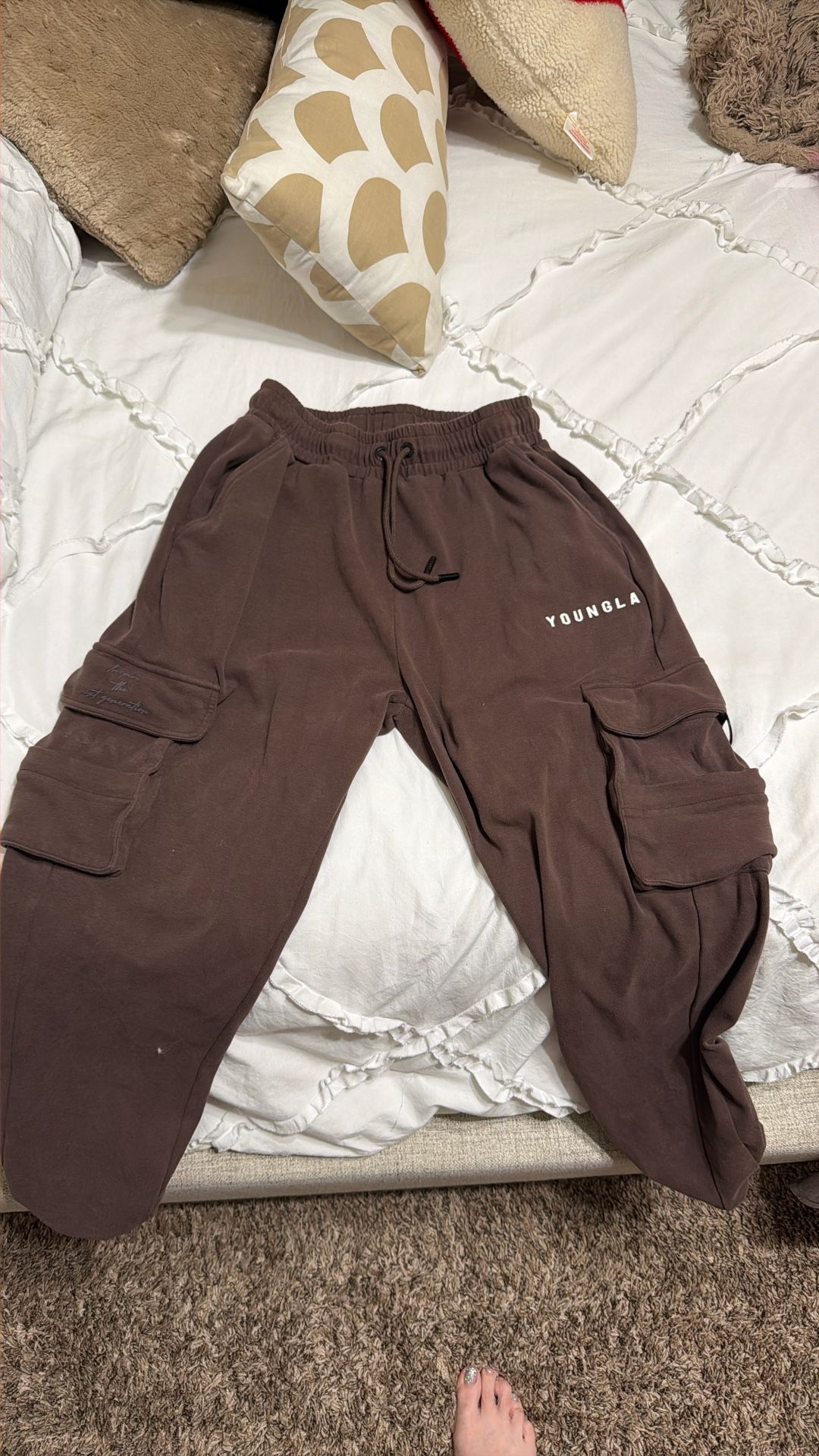 YoungLA Cargo Sweatpants - Brown