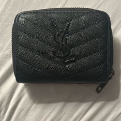 Saint Laurent Quilted Monogram Wallet