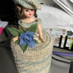Doll Dress Toilet Paper Holder 