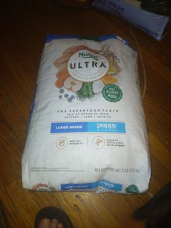 Nutro Ultra High Protein Dry Puppy Food, Trio of Proteins from Chicken, Lamb and Salmon, 27 lb Bag