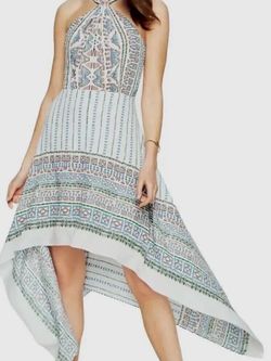 NEW  BCBG MAXAZRIA SIZE 8  DANELA HALTER SCARF DRESS ATTRACTIVE $298