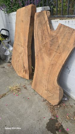 Naturally dried black walnut live edge slabs