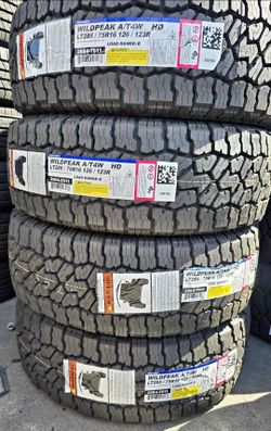 LT285/75R16 Falken Wildpeak A/T4w Set Of 4 New Tires