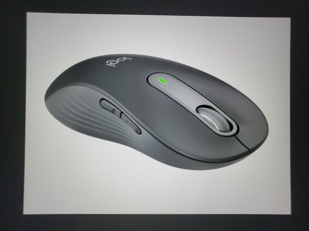 Logitech M650L Left Signature BT & USB Wireless Mouse-Graphite Large Left Handed Silent Click