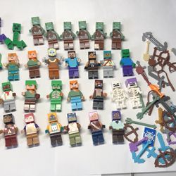 Lego Minecraft Minifigures Lot 