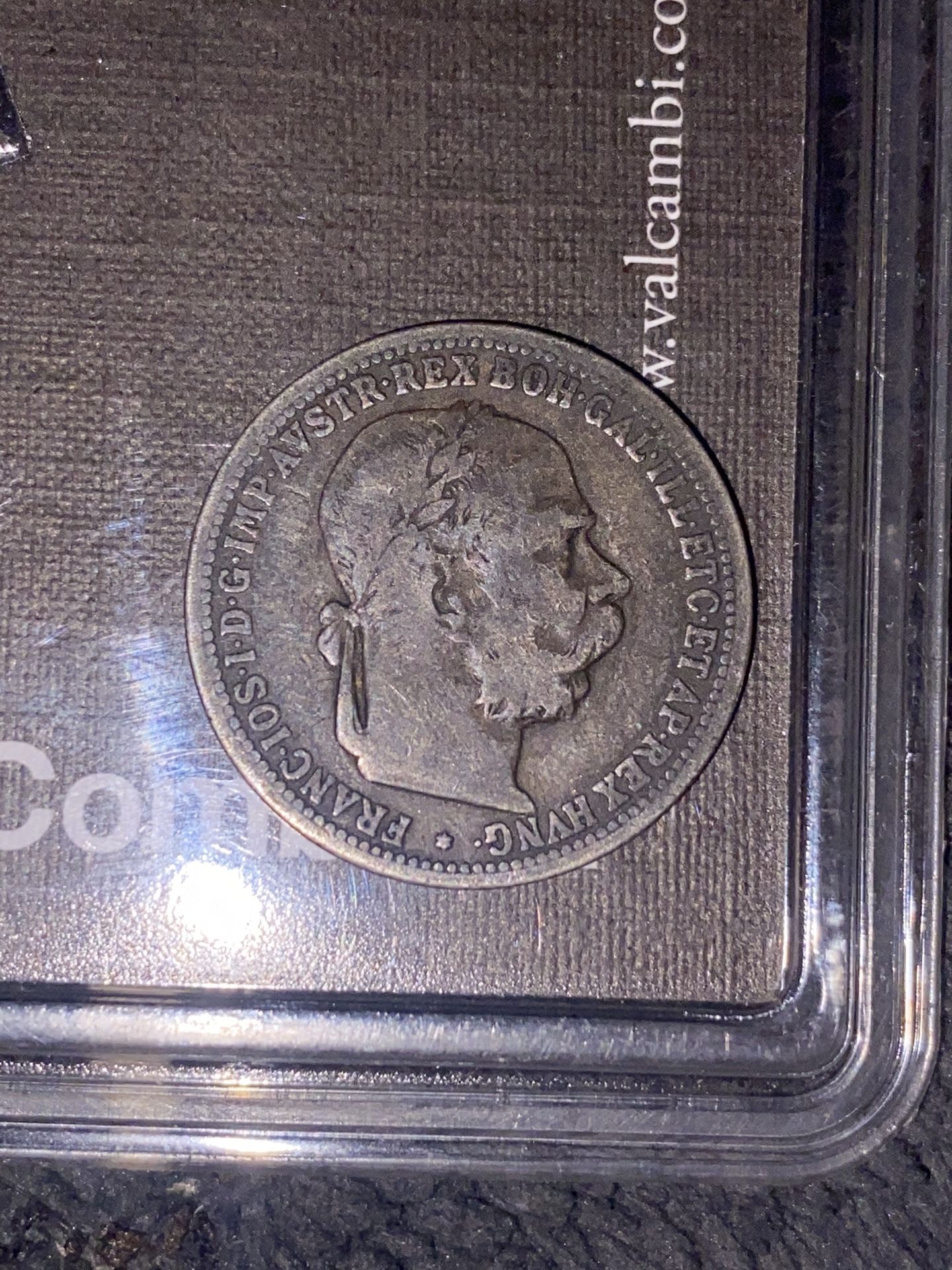 AUSTRIA 1895 Corona KM2804 Silver .142oz EF-AU Nice!!! c.$4-s+h-USA