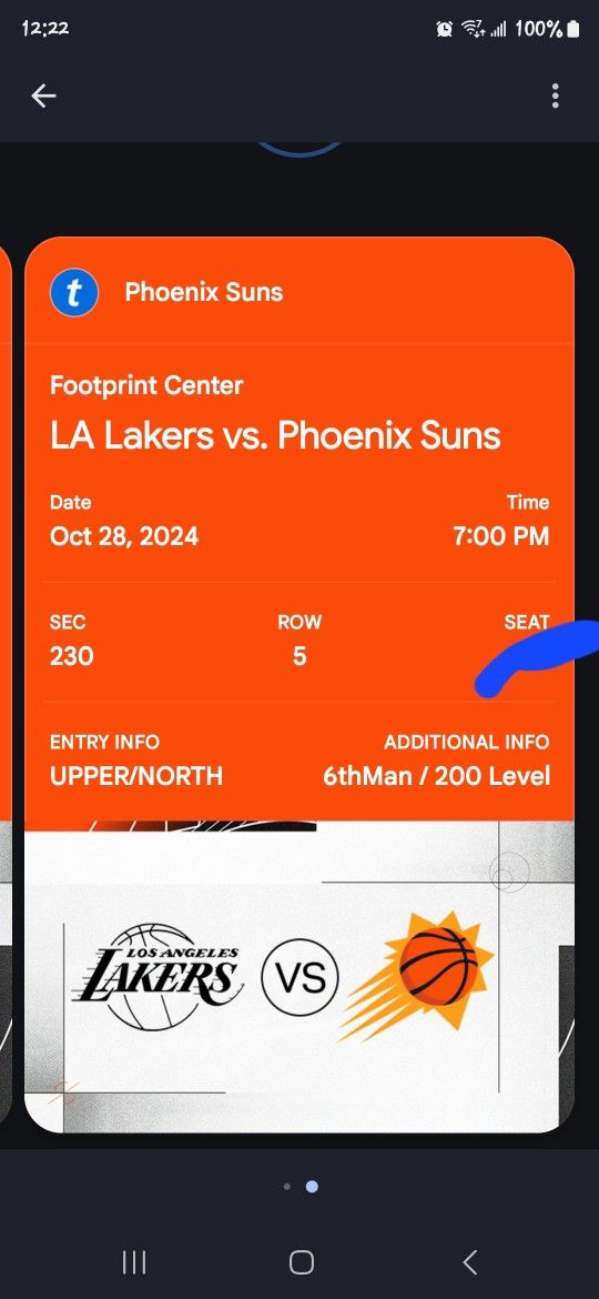 LA Lakers Vs PHX Suns 10/28 7pm