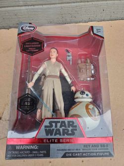 Brand New Star Wars Elite Series Rey And BB8 Die Cast Action Figures
