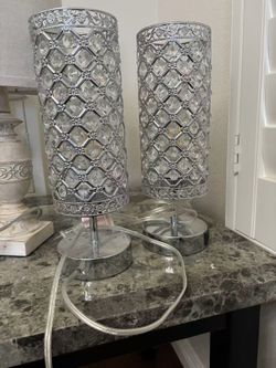 Touch Control Crystal Table Lamp Set of 2