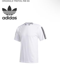 NEVER WORN Adidas Trefoil Ribbed Tee - Medium