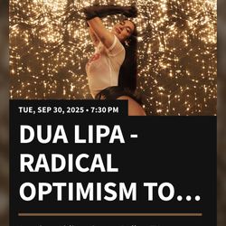 Dua Lipa Concert Tickets 🎟️ 