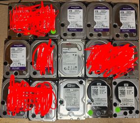 Random HDDs from enterprise NAS and NVR