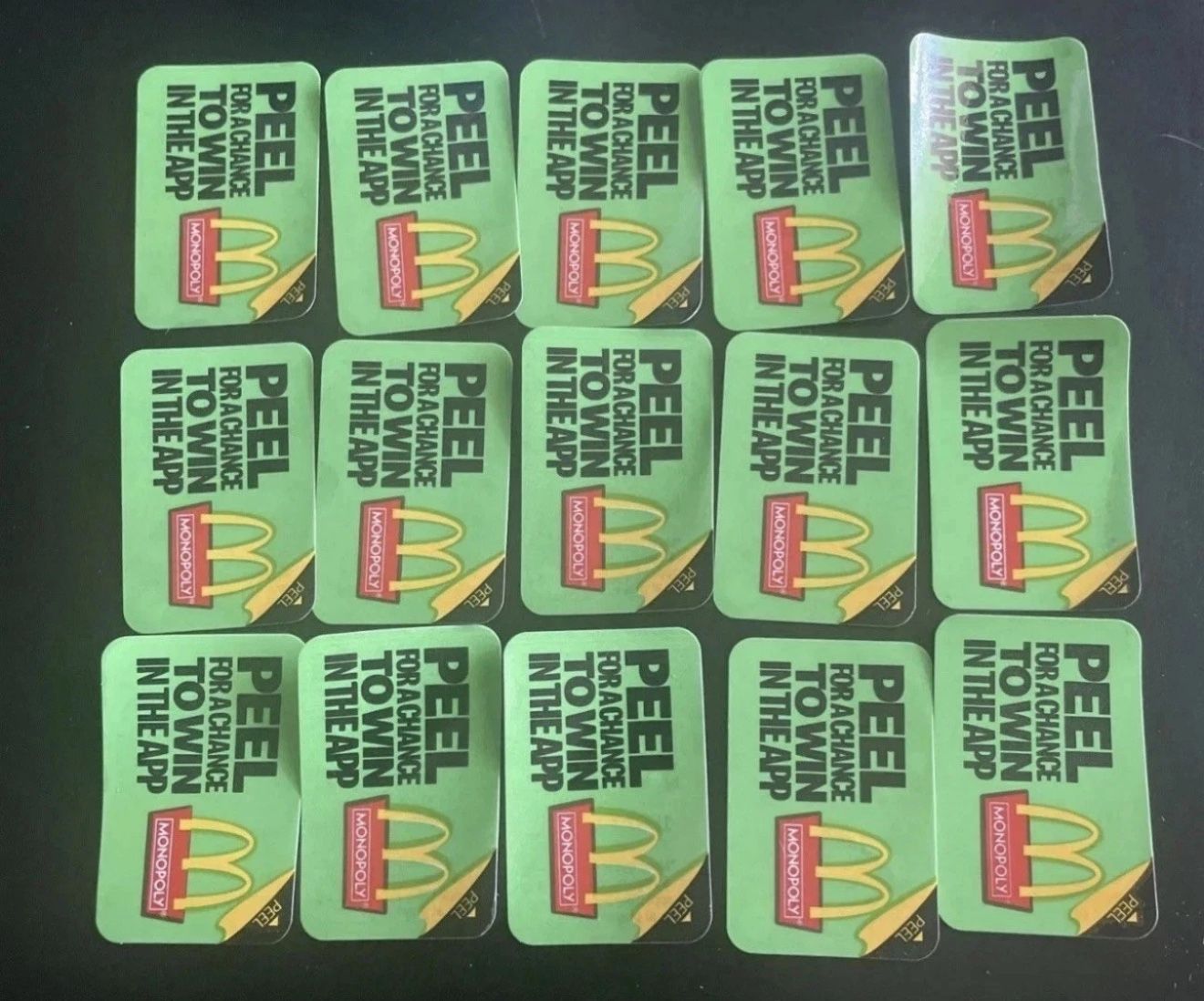 McDonald’s Monopoly (UNUSED CODES)