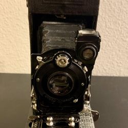 Antique 1916 Ansco Junior Folding Camera with Leather Case