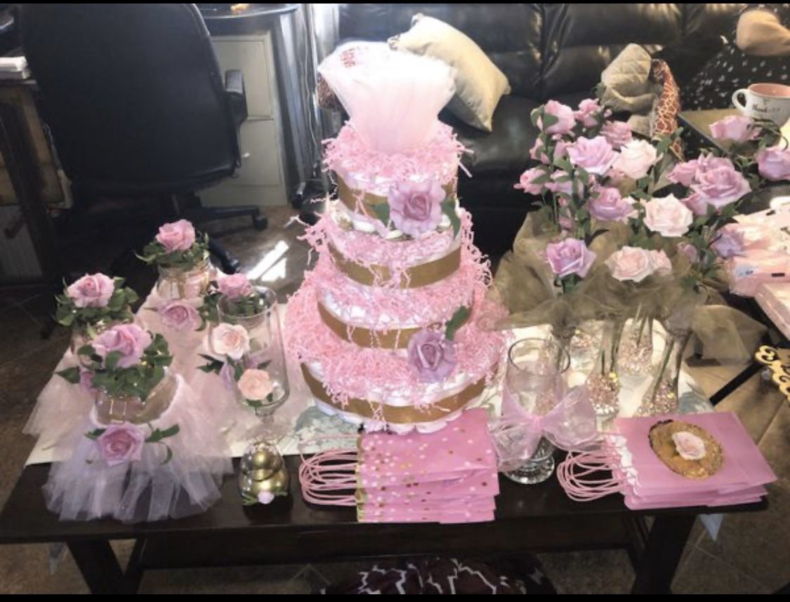 Tutu or garden baby shower package