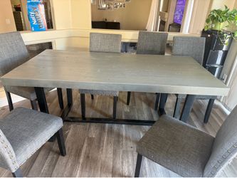 Grey n black kitchen table
