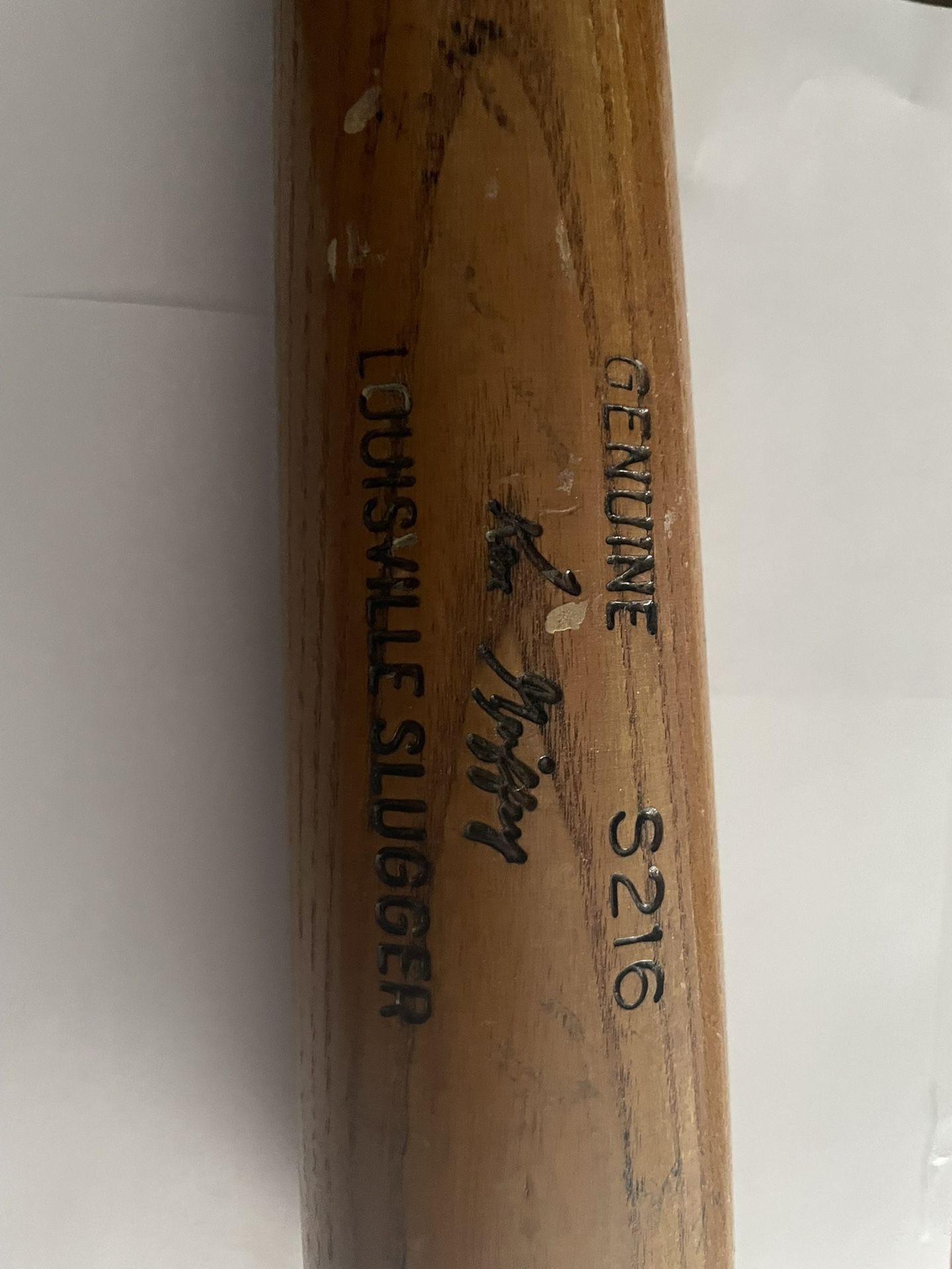 Ken Griffey Game Used Big Red Machine Autographed Bat