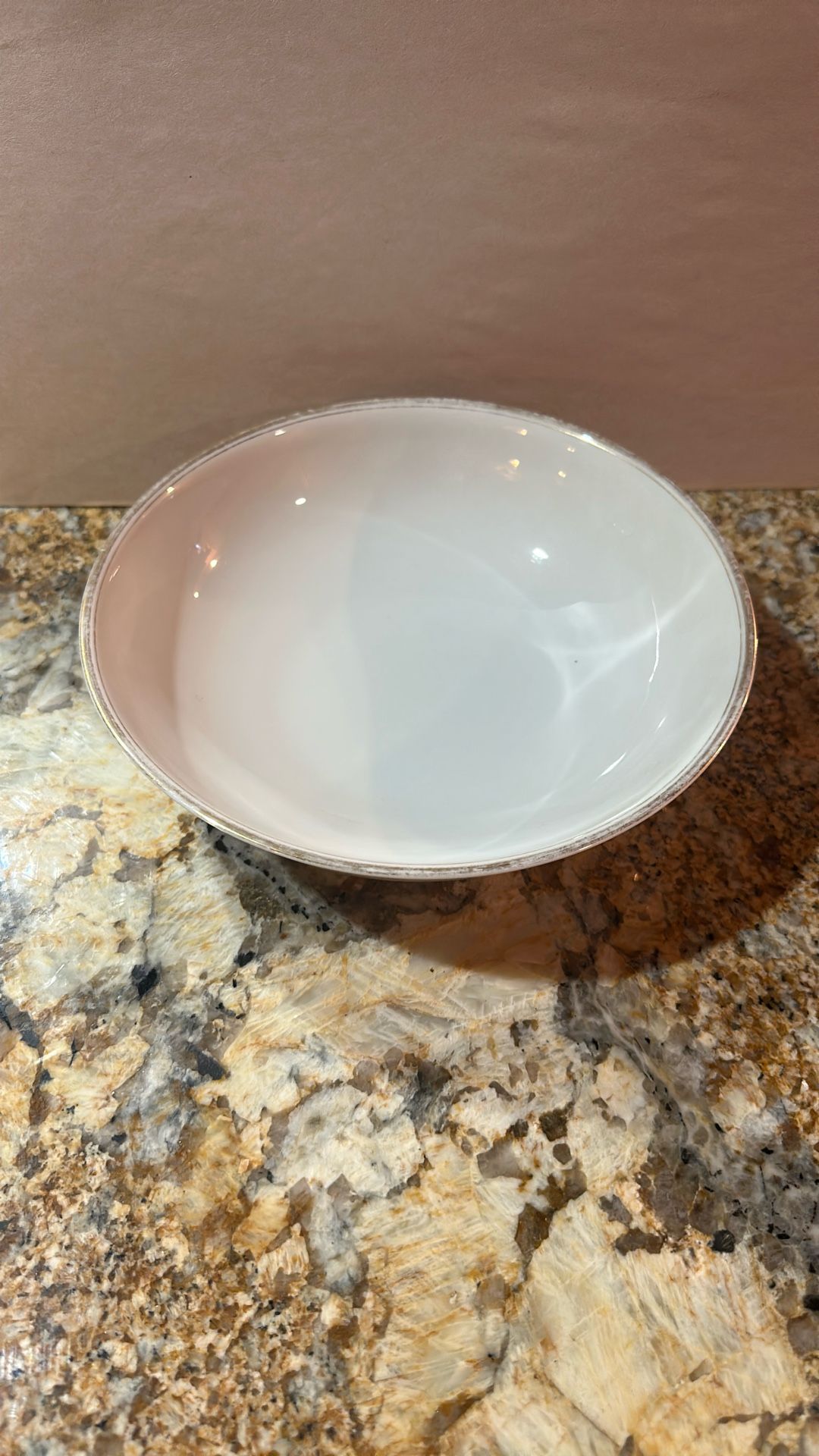 Nippon Nagoya Adelaide White Glazed Fine China Bowl, Minimalist Design