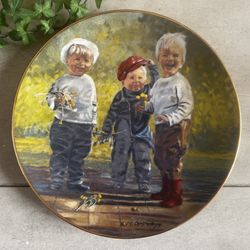 Eugene Christopherson Decorative Plate – “Dandelions” | Tender Moments Series | 1980 | Plate #171