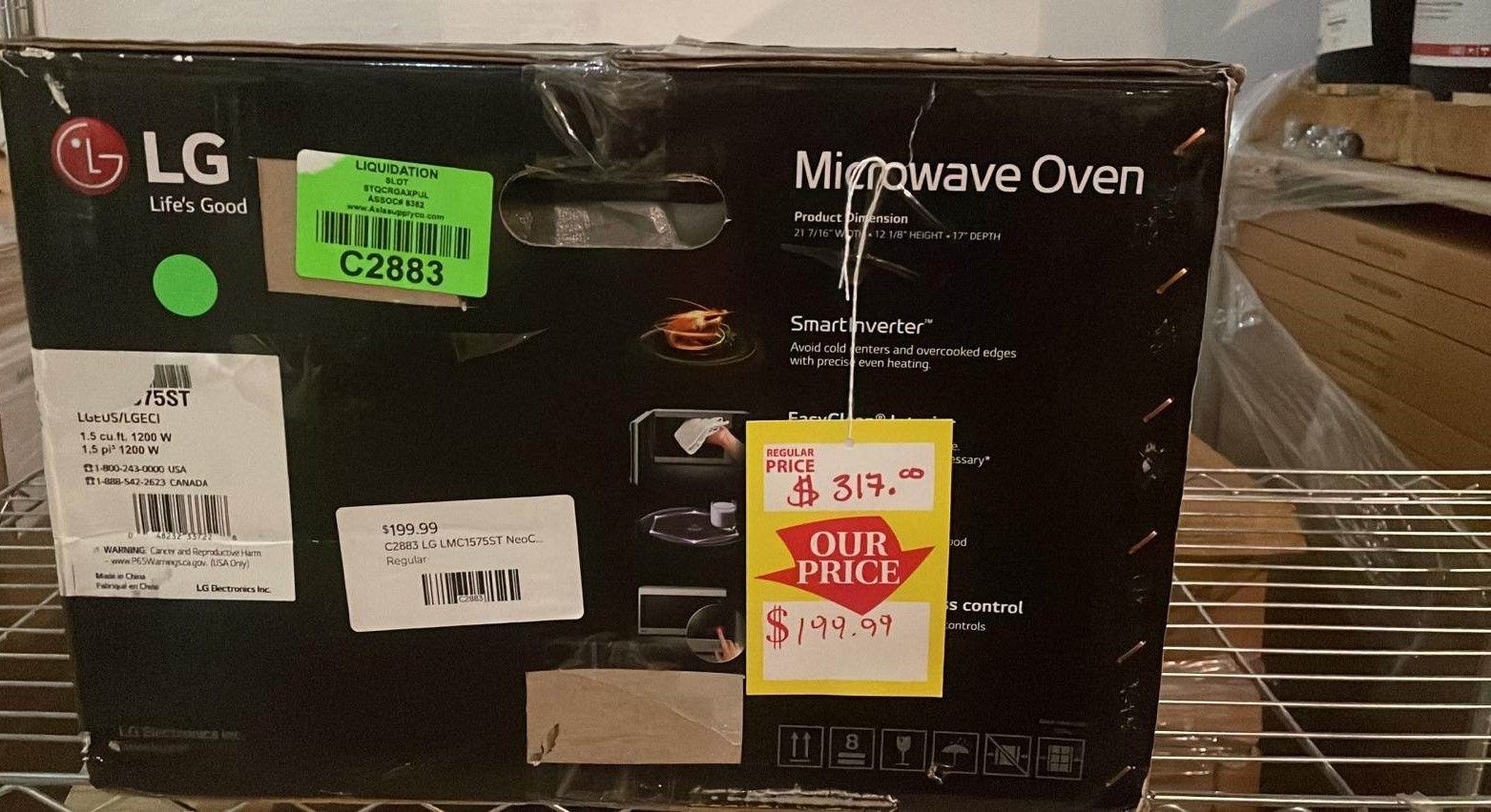 LG LMCST NeoChef 1.5 cu. ft. Countertop Microwave ZQJIO