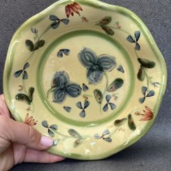 Ambiance Blue Garlands Guirlandes Bleues Dessert Salad Plates 8" Nanette Vacher
