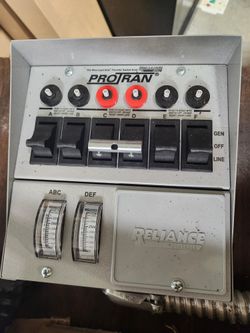 Reliance "Protran" Generator Manual Transfer Switch