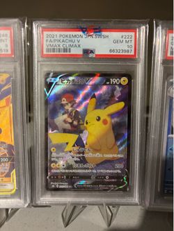 PSA 10 Pikachu V JPN Vmax Climax
