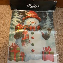 Snowman Garden Flag
