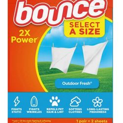 Bounce Select a Size Fabric Softener Dryer Sheets, Outdoor Fresh, 400  $15