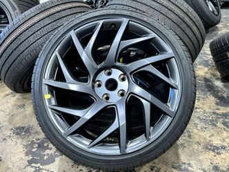 FREE DELIVERY 21" OEM 2026 Tesla Model S Plaid VELARIUM wheels Goodyear STAGGERED - NO CAPS