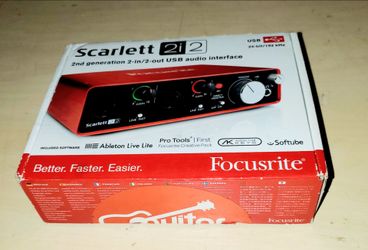 NEW Focusrite Scarlett 2i2 2nd Gen USB Audio Interface In Box