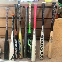 Random Assortment Of Baseball Bats