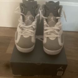 jordan 6s cool grey (size 10)