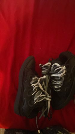 Black triple lace lanvins