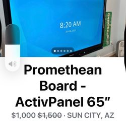 65” interactive board for learners